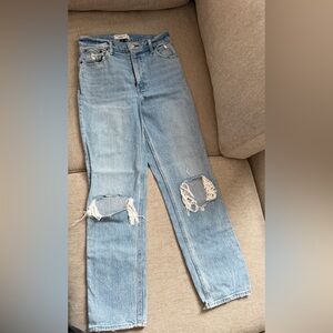 Abercrombie & Fitch The 90’s Straight Ultra High Rise; 27 4R